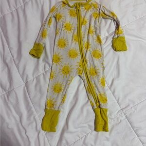 Little Sleepies Sunburst Yellow Kids Footie